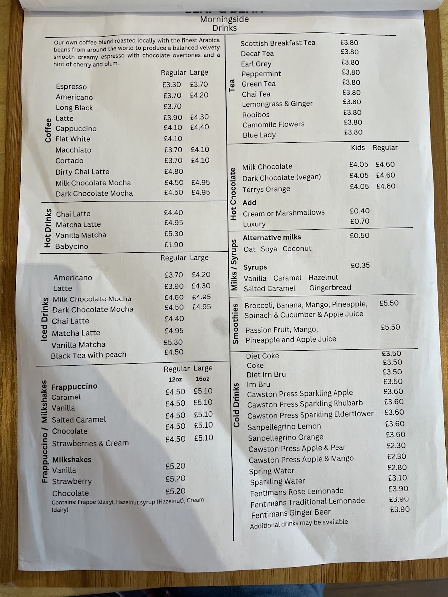 Leaf & Bean Cafe Morningside Edinburgh photo 1