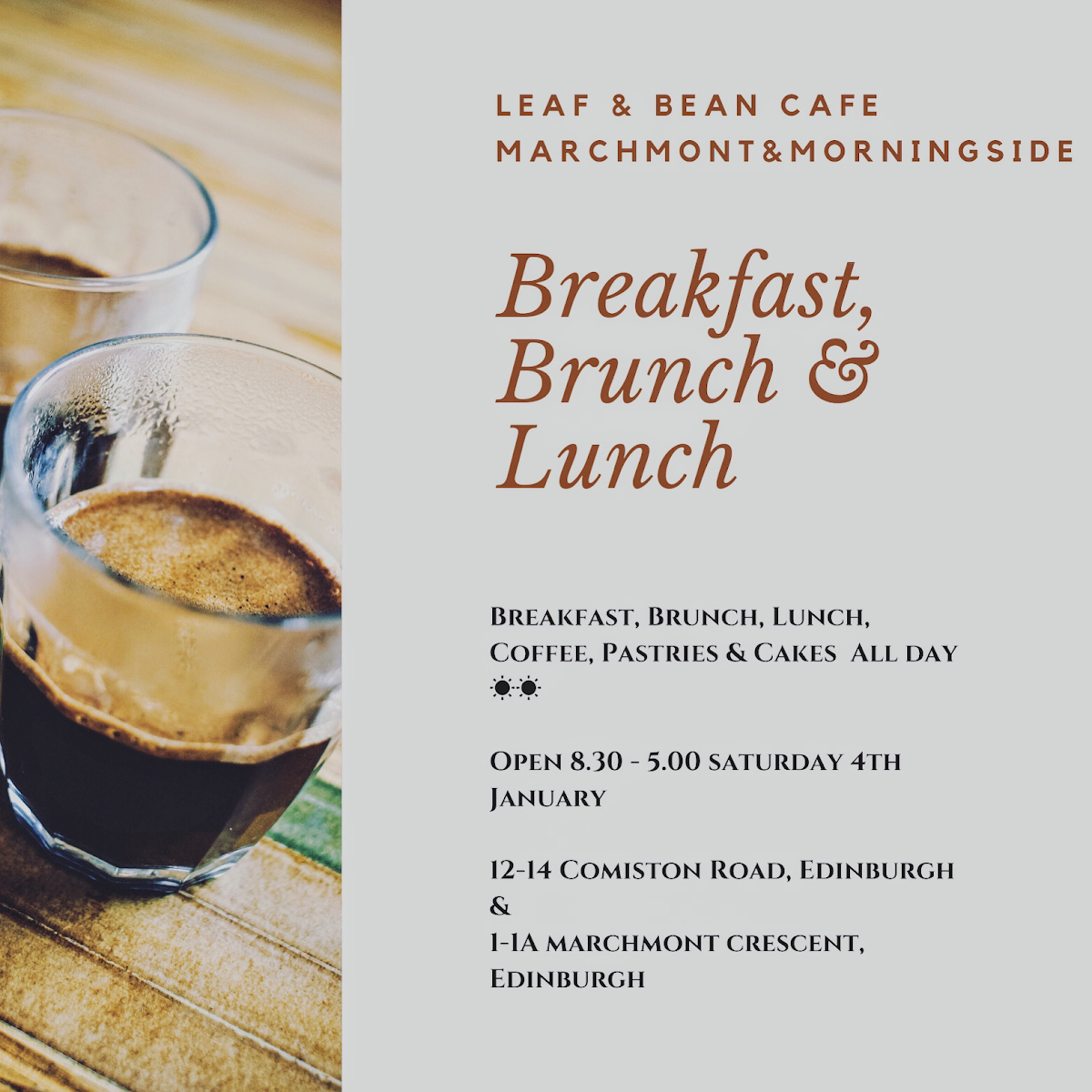 Leaf & Bean Cafe Morningside Edinburgh photo 8